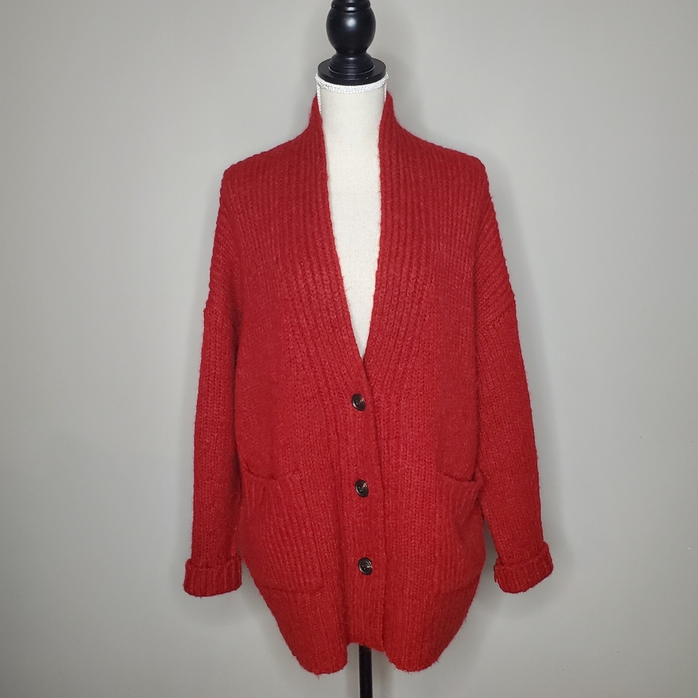 Ruti Wool and Alpaca Blend Oversized Chunky Cardi